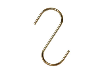 S-koukku kultainen 12 cm - 100kpl